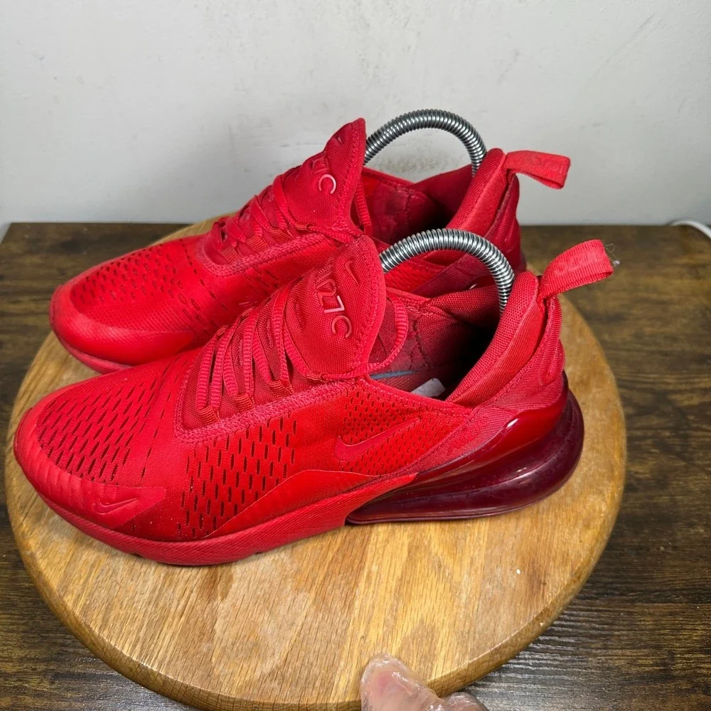 Nike Air Max 270 Men's Red Running Shoes Sneakers Size 9 CV7544-600